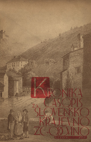 Naslovnica revije Kronika - Časopis za slovensko krajevno zgodovino